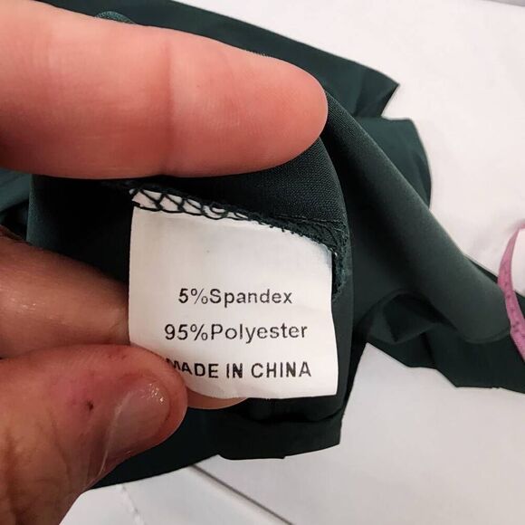 Chic Teal Maxi Dress with Belt - Picture 6 of 8